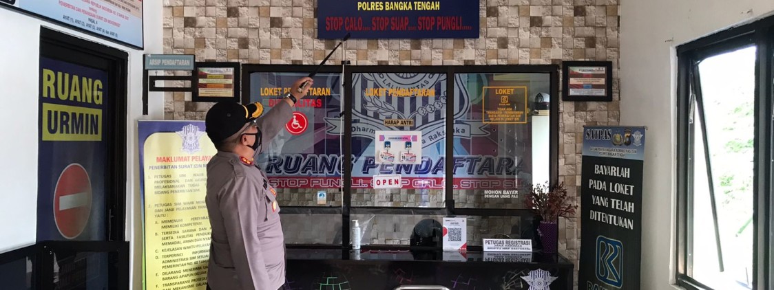 Sidak kantor pelayanan SKCK dan Sidik Jari, ini pesan AKBP Moch Risya Mustario, S.IK, SH, MH !