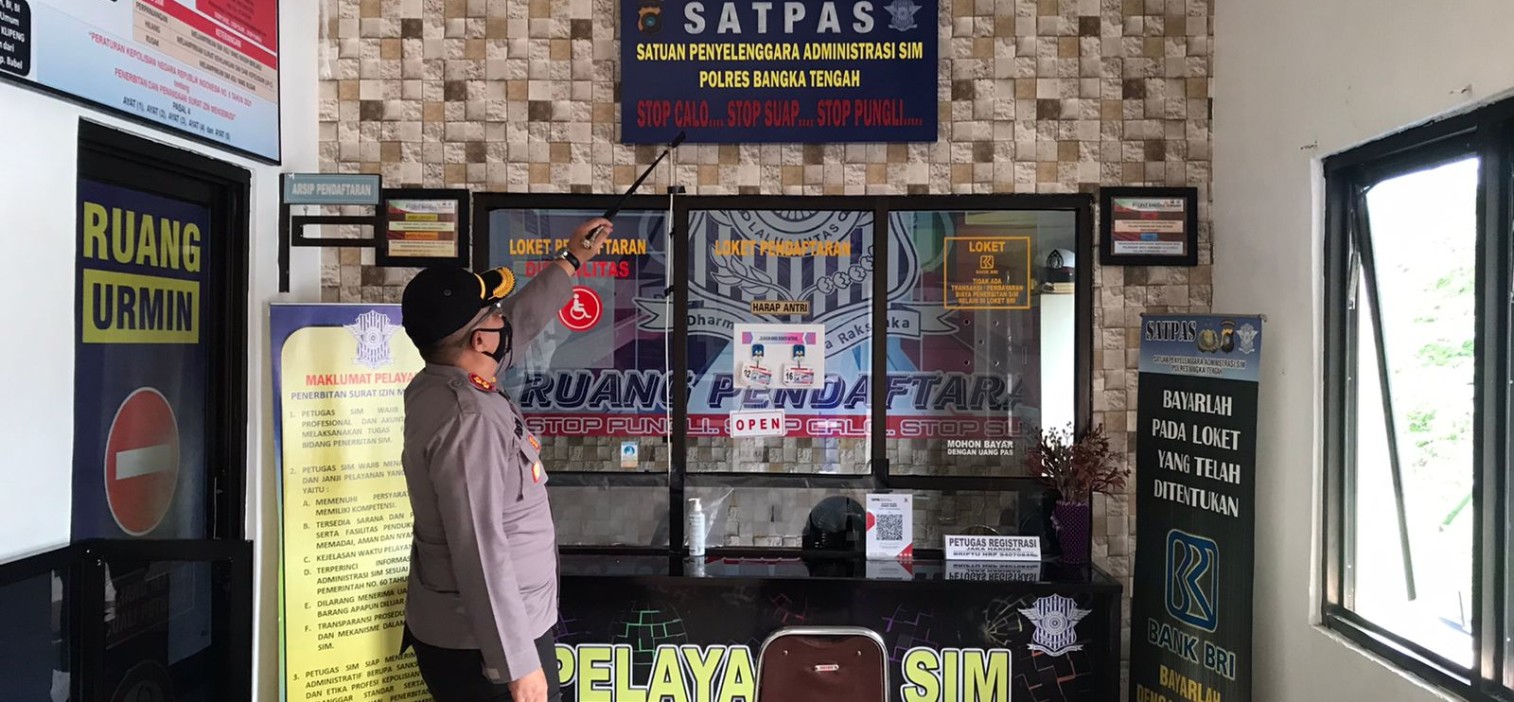 Sidak kantor pelayanan SKCK dan Sidik Jari, ini pesan AKBP Moch Risya Mustario, S.IK, SH, MH !