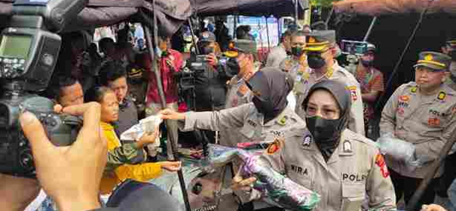 Selimut Hangat dari Ketum Bhayangkari untuk Pengungsi Gempa Cianjur