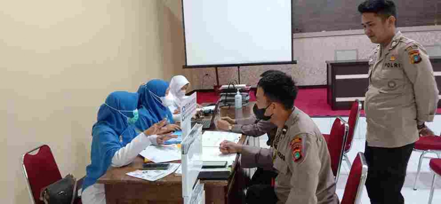 Tingkatkan layanan BPJS cabang Bangka Tengah sambangi Polres Bangka Tengah.