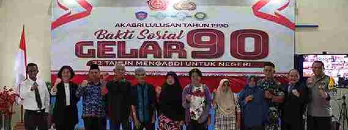 Puncak Baksos alumni Akabri 90 Polres Bateng gelar Baksos sampai dengan Deklarasi Pemilu Damai.