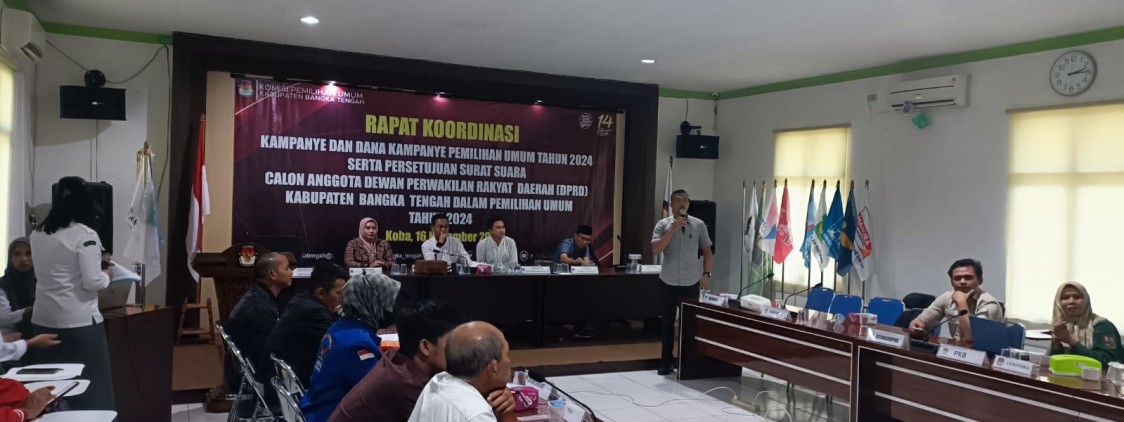 Jelang masa kampanye peserta Pemilu Polres Bangka Tengah sosialisasikan Perkap nomor 6 tahun 2012 tentang penerbitan STTP Kampanye.
