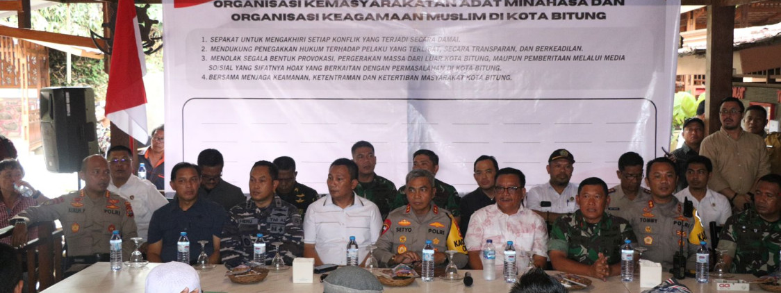 Seluruh Elemen Masyarakat Deklarasi Ciptakan Bitung Damai