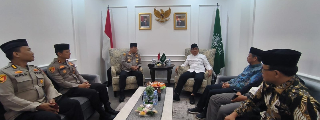 Dikunjungi Kaops NCS, Gus Yahya Nilai Polri Berhasil Jaga Ketentraman Jelang Pemilu