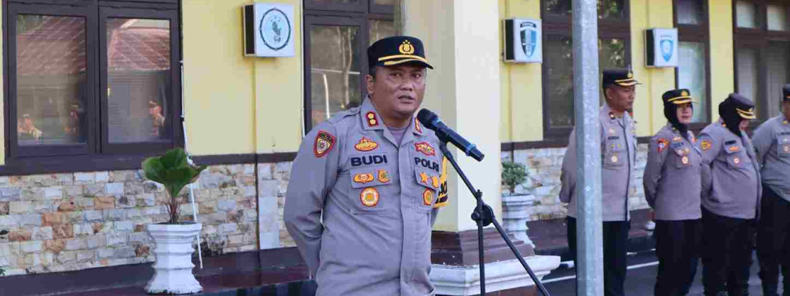 KAPOLRES INGATKAN ANGGOTA TERKAIT PENGAMANAN KAMPANYE PEMILU
