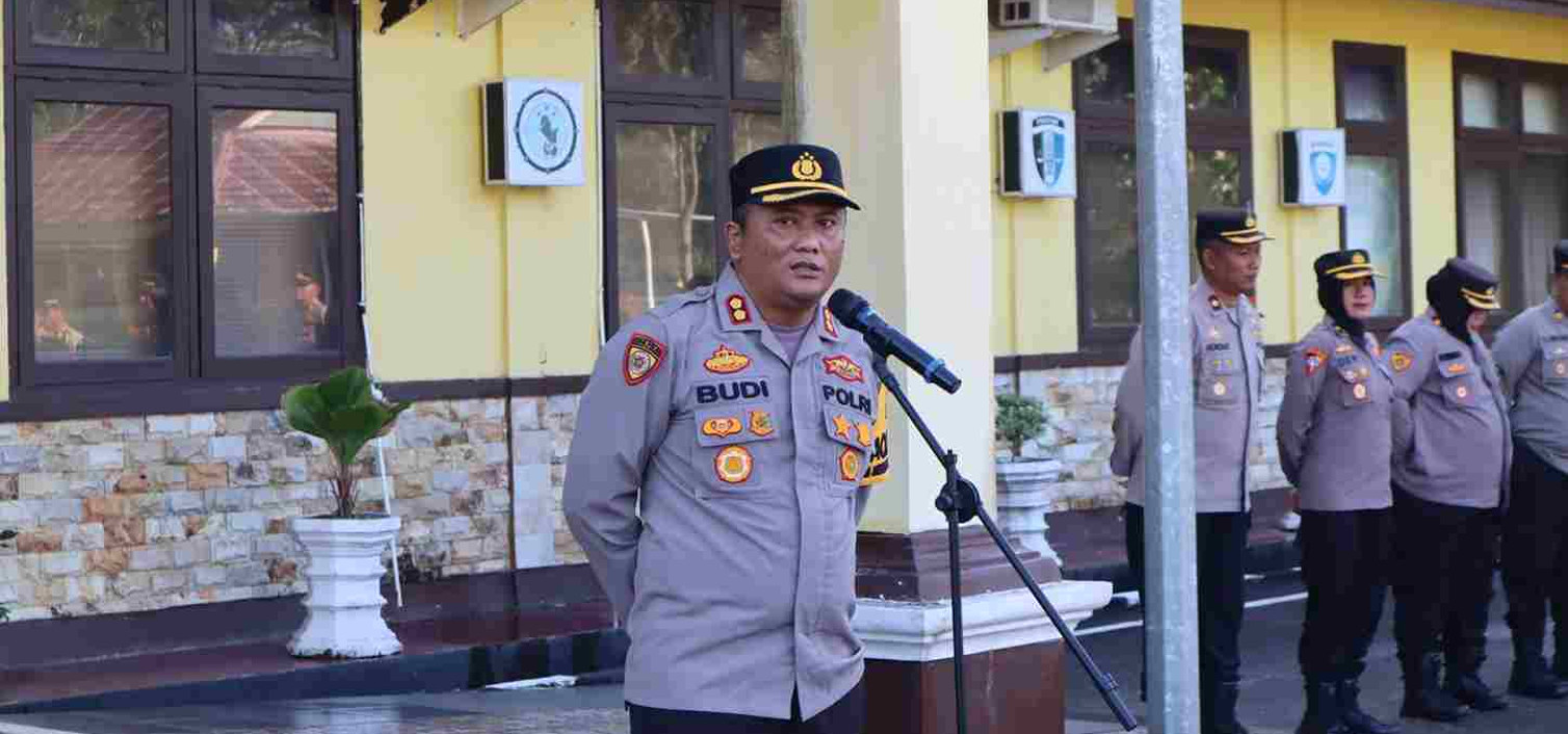 KAPOLRES INGATKAN ANGGOTA TERKAIT PENGAMANAN KAMPANYE PEMILU
