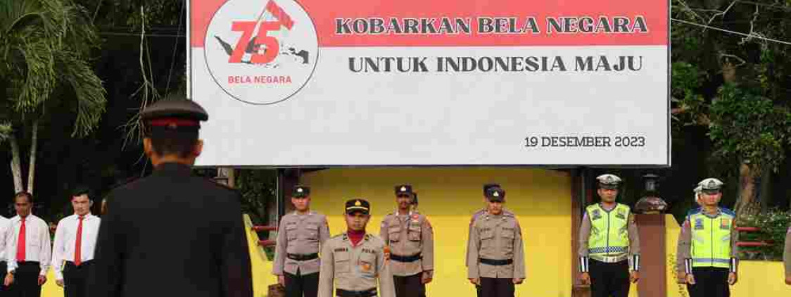 Peringatan Hari Bela Negara Polres Bangka Tengah Ajak Masyarakat Kobarkan Semangat Cinta Tanah Air