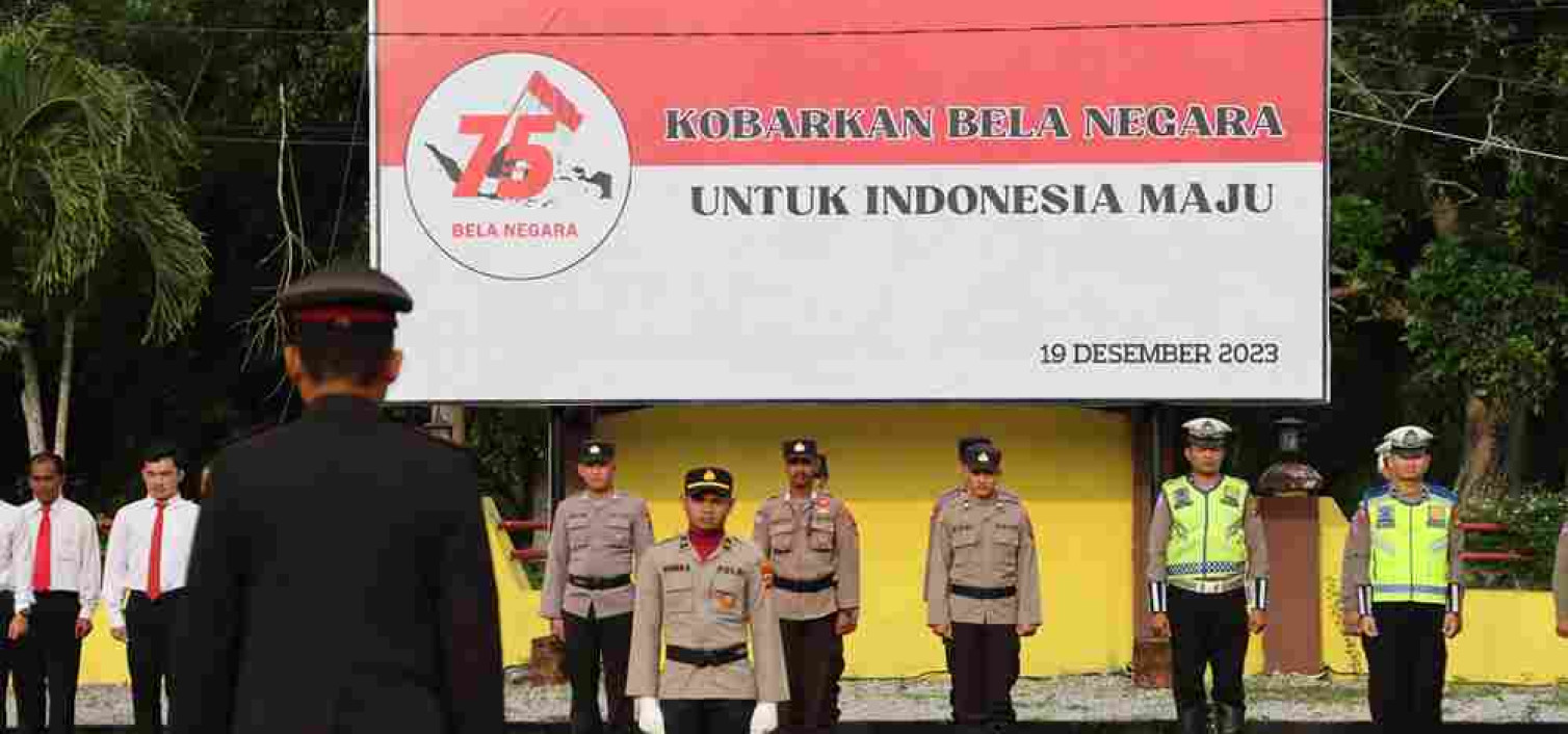 Peringatan Hari Bela Negara Polres Bangka Tengah Ajak Masyarakat Kobarkan Semangat Cinta Tanah Air