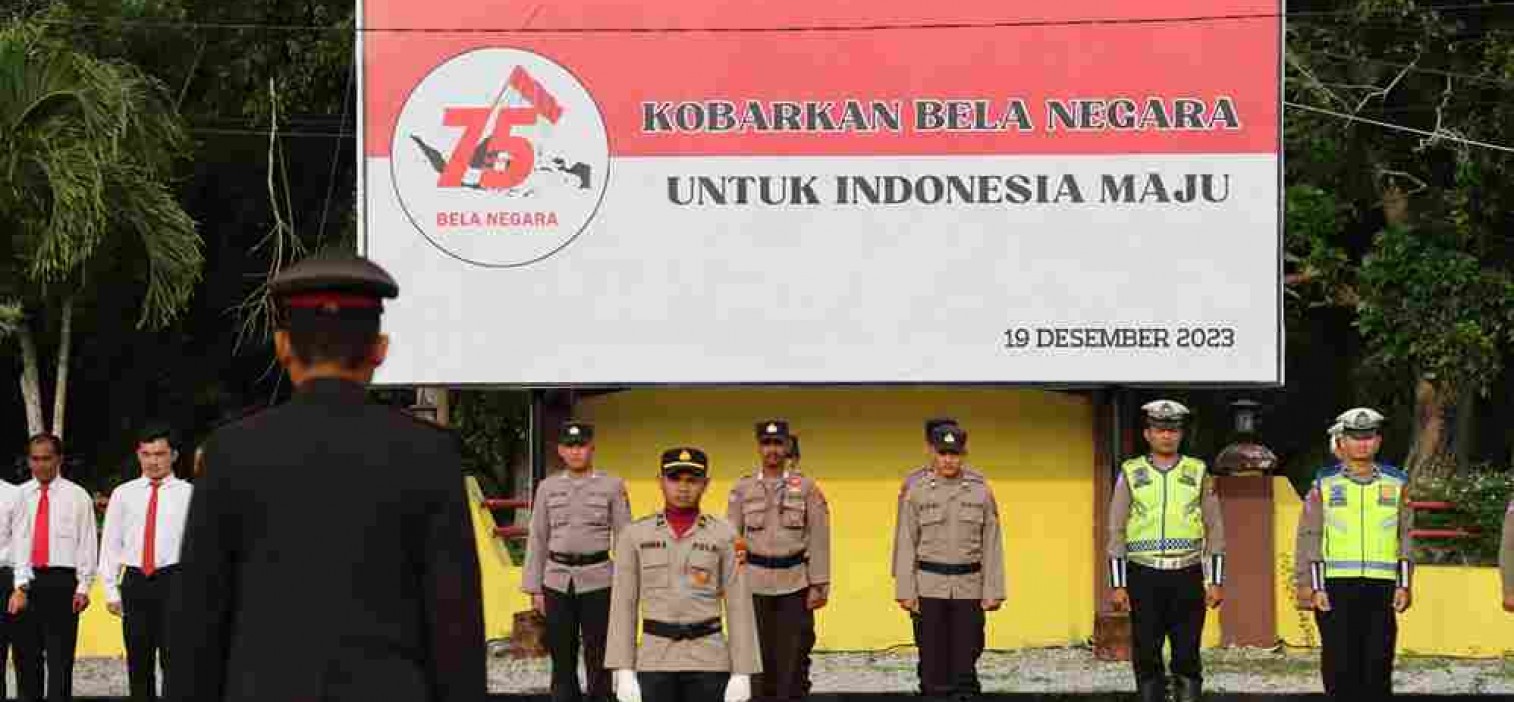 Peringatan Hari Bela Negara Polres Bangka Tengah Ajak Masyarakat Kobarkan Semangat Cinta Tanah Air