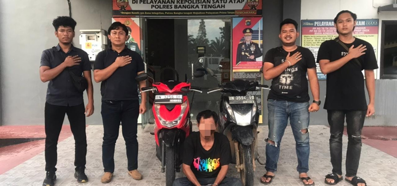 Lagi ! Polres Bangka Tengah Ringkus Pelaku Curanmor