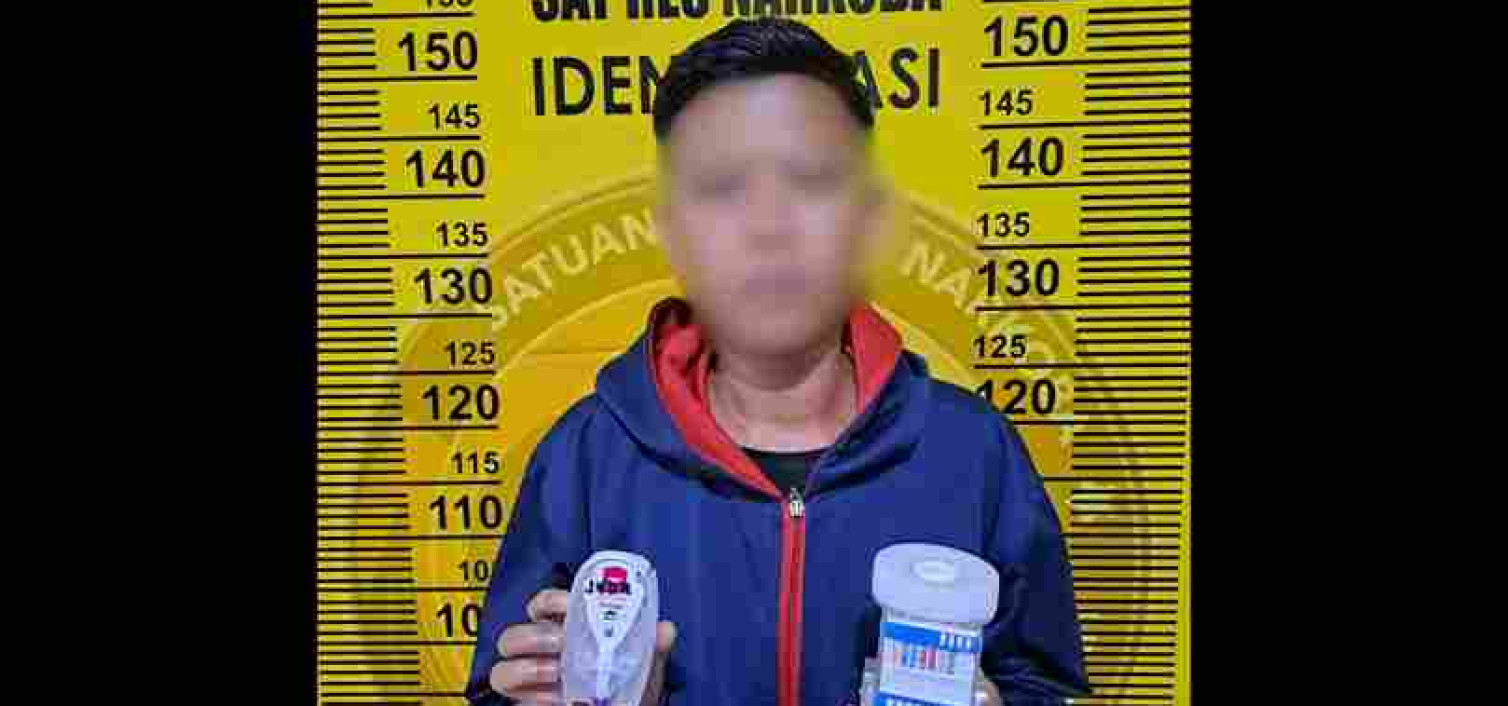 SIMPAN 5,09 GRAM PAKET SABU, SAT RESNARKOBA BANGKA TENGAH BERHASIL RINGKUS SEORANG PEREMPUAN