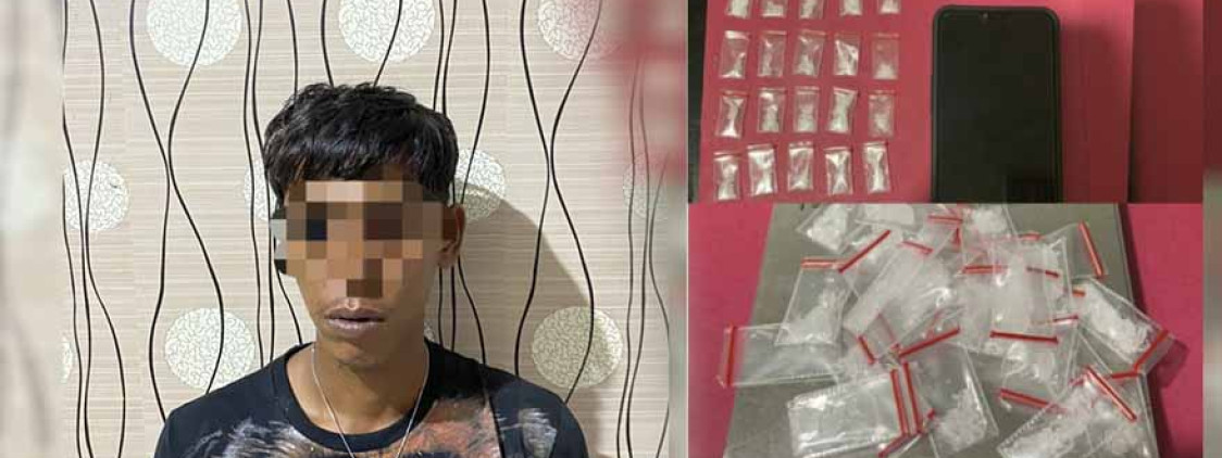 Lagi-Lagi, Polda Babel Amankan Seorang Pria Di Bangka Selatan, Simpan Sabu 6,30 Gram Di Wadah Minyak Rambut