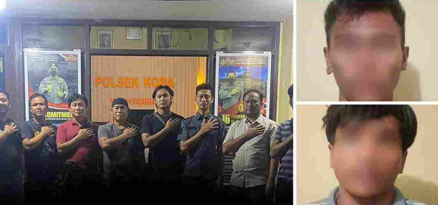 Unit Reskrim Polsek koba bersama Tim Opsnal Polres Bangka Tengah berhasil meringkus 2 pelaku Tindak Pidana Curat