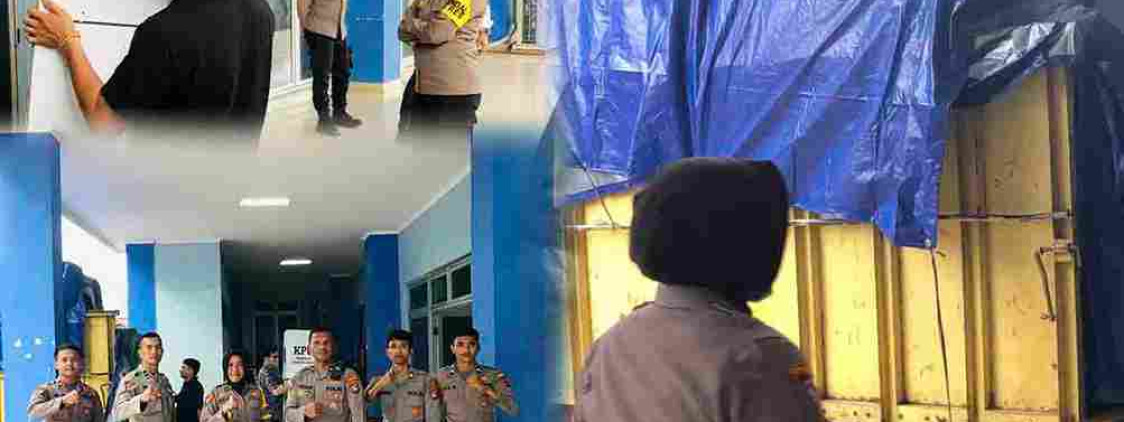 Polres Bangka Tengah Kawal dan backup pengamanan pemindahan logistik pemilu 2024