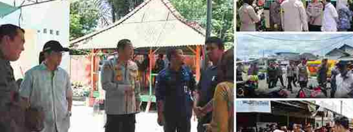 YAKINKAN PEMILU 2024 AMAN, KAPOLRES BANGKA TENGAH BERSAMA UNSUR FORKOPIMDA KAB. BANGKA TENGAH CEK TPS
