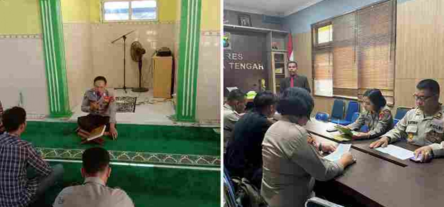 Polres Bangka Tengah Lakukan Pembinaan Rohani dan Mental.