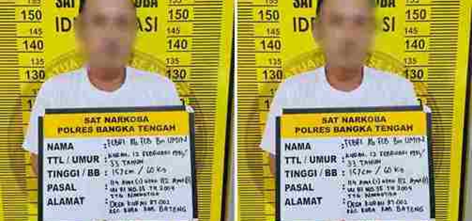 FB Diciduk Tim Resnarkoba Bangka Tengah ,Simpan Sabu 1,97 Gram