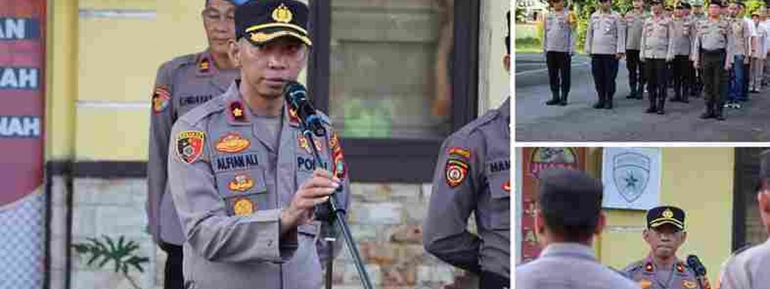 Pimpin Apel Perdana, Wakapolres Alfian Tekankan Kinerja JUARA di Polres Bateng