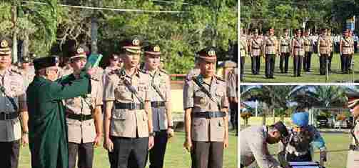 Kapolres Bangka Tengah Pimpin Upacara Sertijab Wakapolres ,PJU Dan Kapolsek.