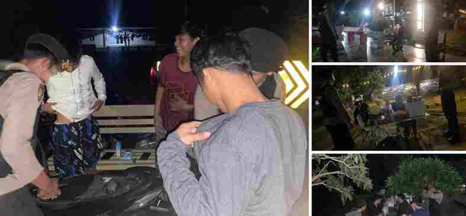 Ciptakan situasi kondusif dan rasa aman, Satuan Samapta Polres Bangka Tengah laksanakan Patroli dialogis