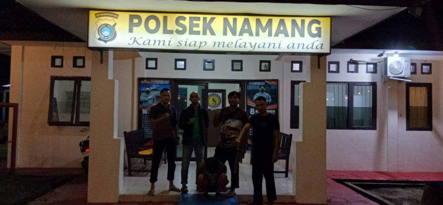 TIM UNITRESKRIM POLSEK NAMANG AMANKAN PELAKU PENGANIYAAN DI NAMANG