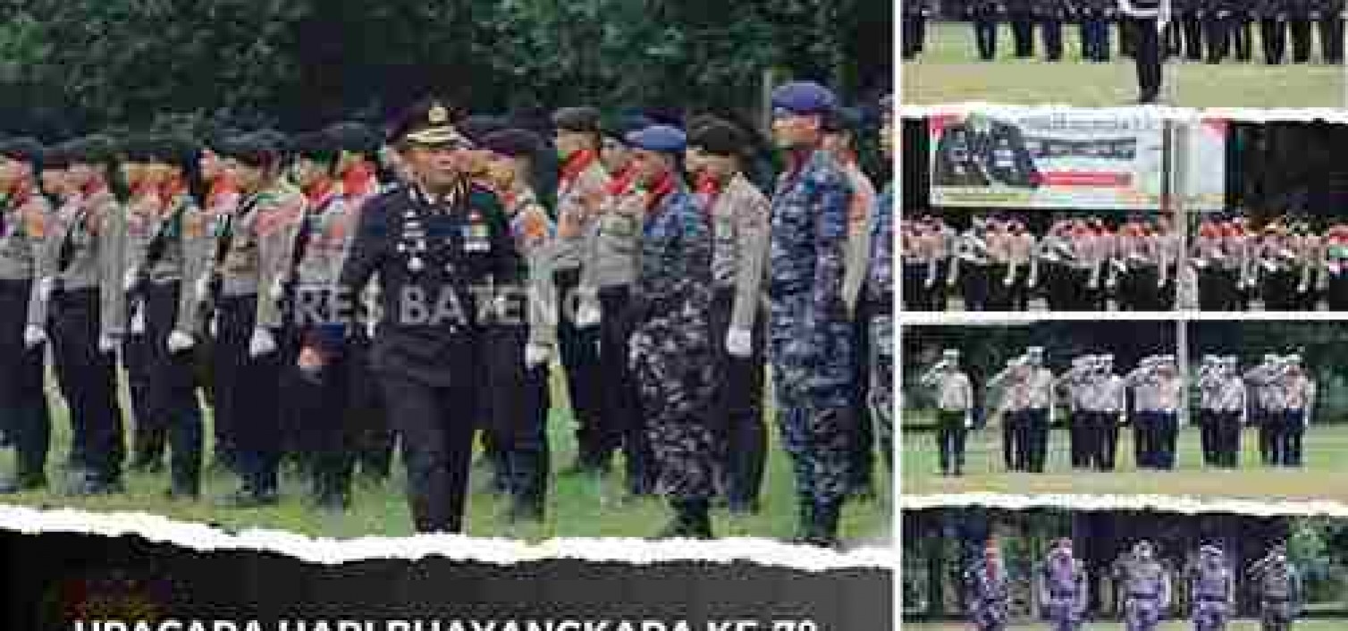 POLRES BANGKA TENGAH GELAR UPACARA HUT BHAYANGKARA KE 78