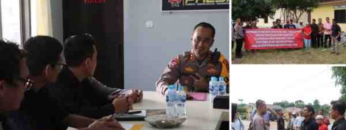 POLRES BANGKA TENGAH DAPAT DUKUNGAN MASYARAKAT UPAYA PENERTIBAN TAMBANG ILEGAL