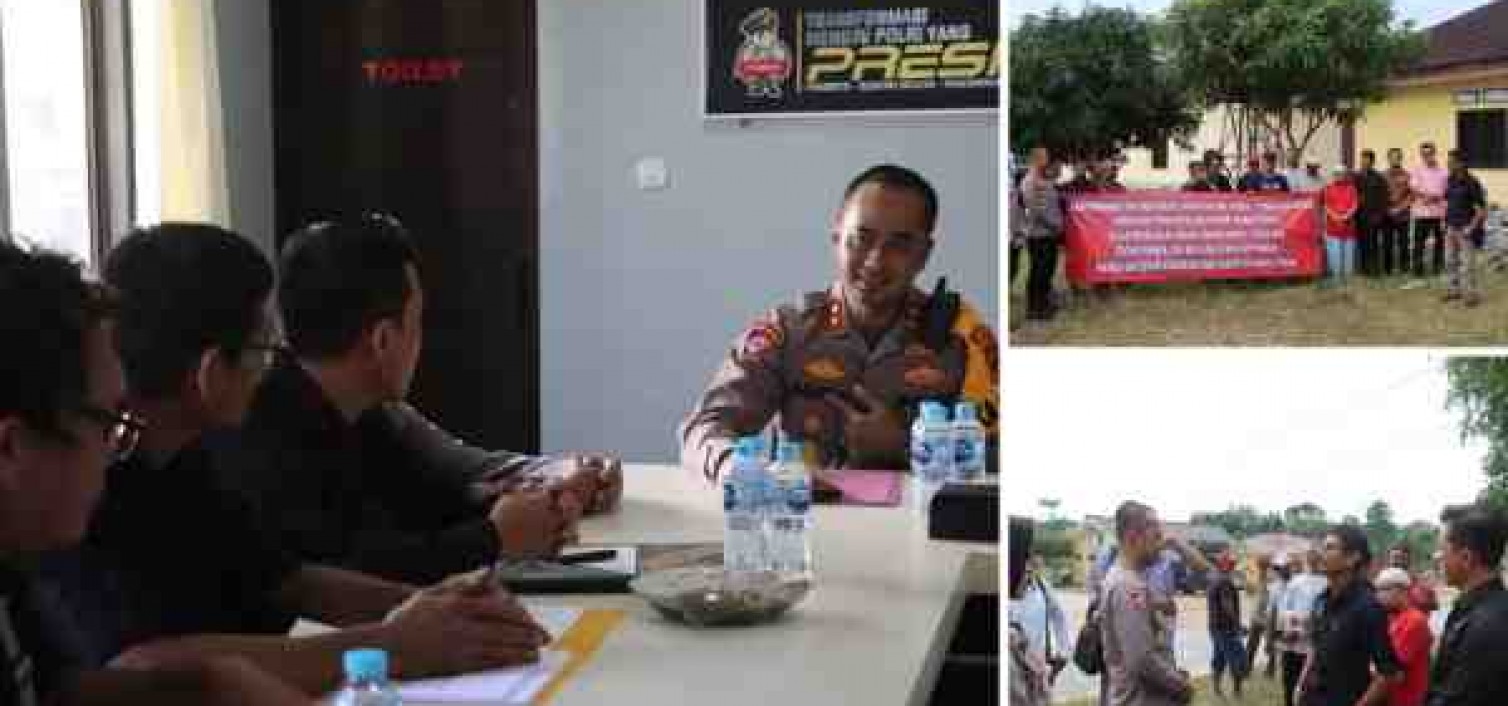 POLRES BANGKA TENGAH DAPAT DUKUNGAN MASYARAKAT UPAYA PENERTIBAN TAMBANG ILEGAL