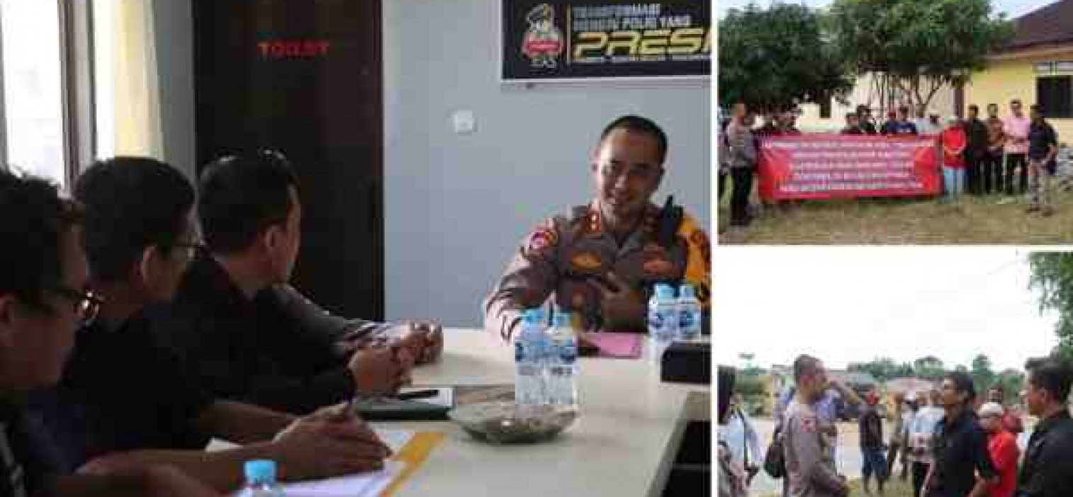 POLRES BANGKA TENGAH DAPAT DUKUNGAN MASYARAKAT UPAYA PENERTIBAN TAMBANG ILEGAL