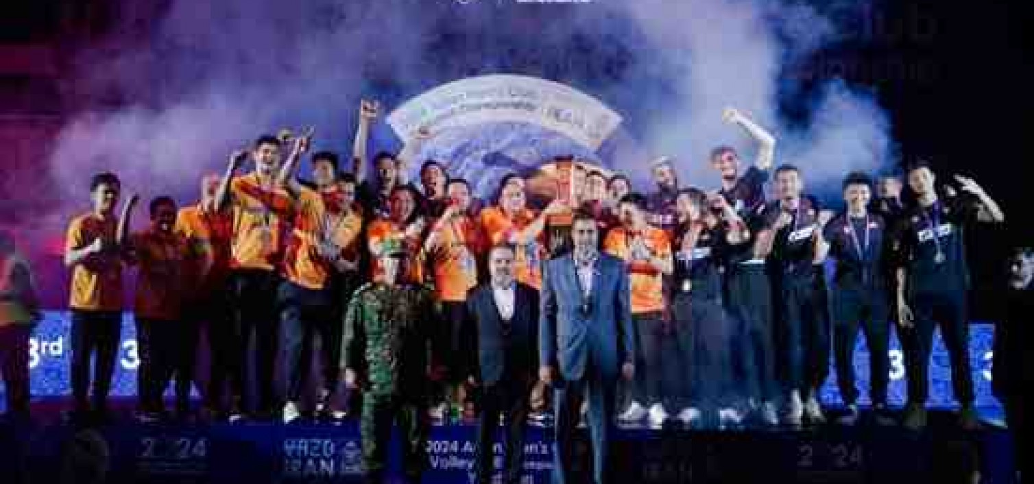 Tim Voli Bhayangkara Presisi Juara 3 AVC Men’s Club Championship 2024 di Iran