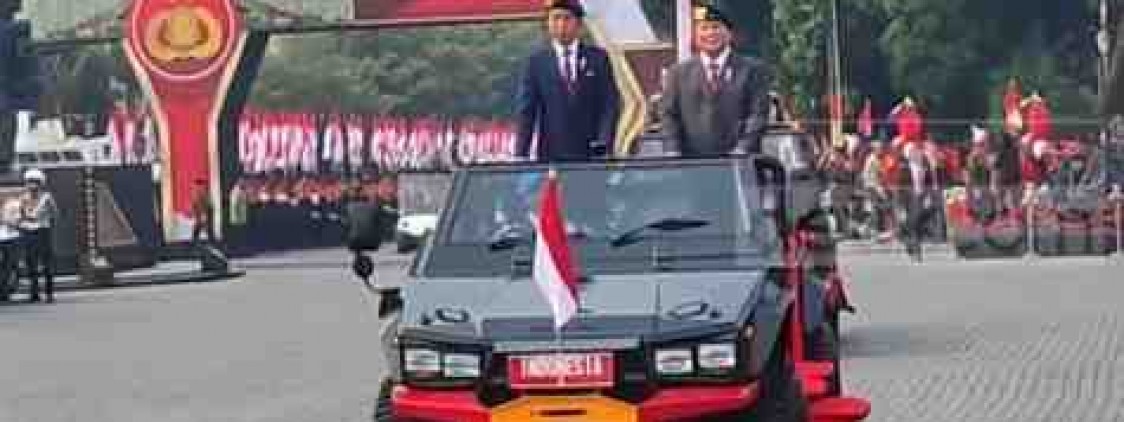 Jokowi-Prabowo Hadiri Apel Pengamanan Pengambilan Sumpah Presiden-Wapres