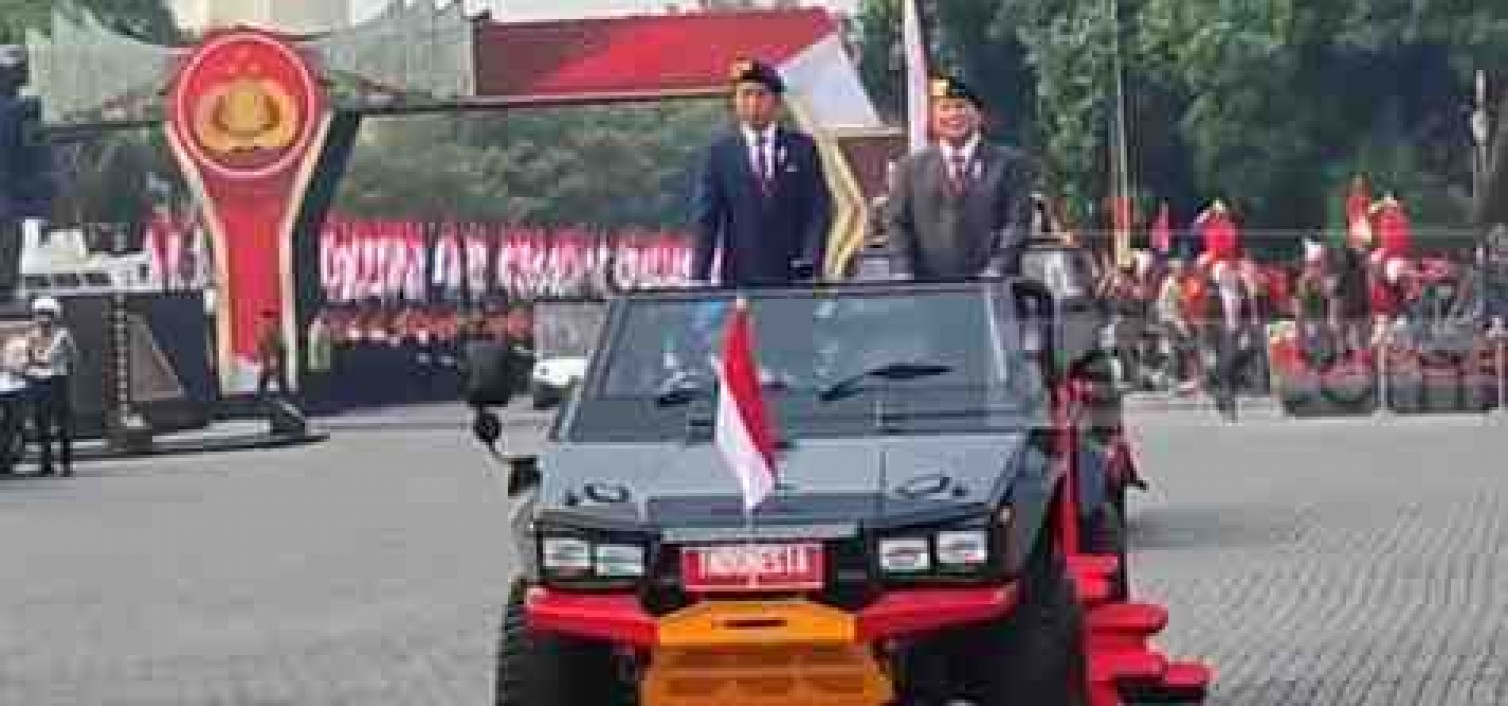 Jokowi-Prabowo Hadiri Apel Pengamanan Pengambilan Sumpah Presiden-Wapres