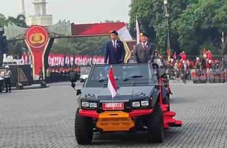Jokowi-Prabowo Hadiri Apel Pengamanan Pengambilan Sumpah Presiden-Wapres
