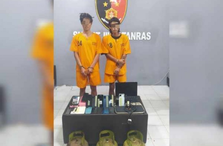 Tim Jatanras Polda Babel Ringkus 2 Pemuda Pelaku Pencurian Di Pangkalpinang, Akui Beraksi Di 8 TKP