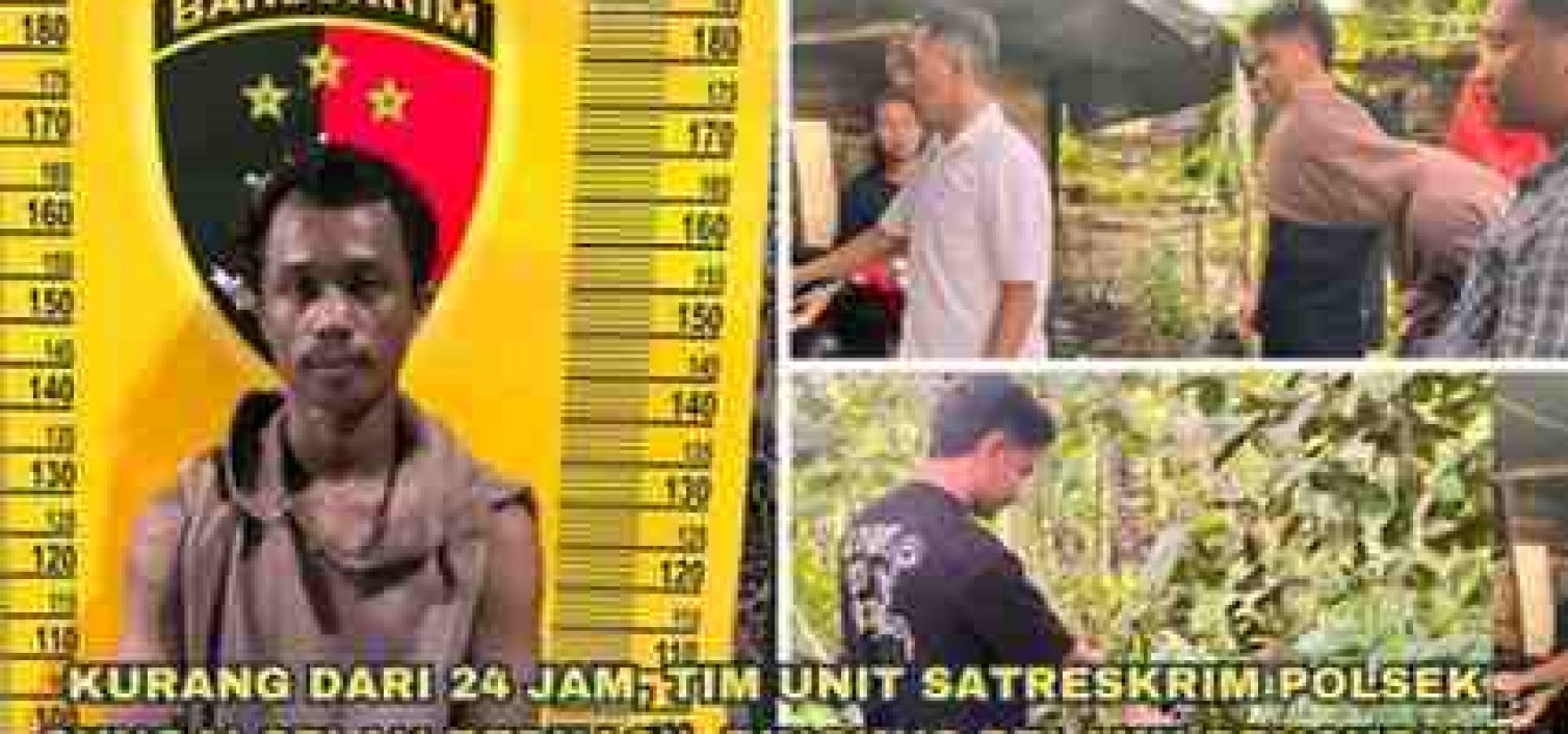 KURANG DARI 24 JAM, TIM UNIT SATRESKRIM POLSEK SUNGAI SELAN BERHASIL RINGKUS PELAKU PENCURIAN