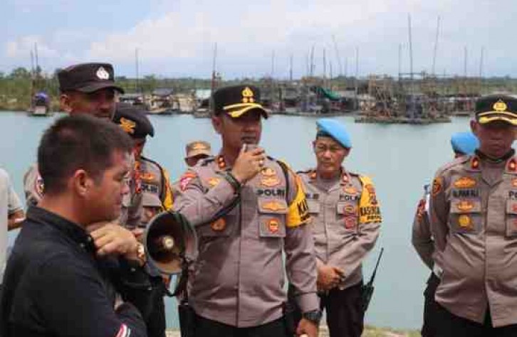 LANGKAH TEGAS! POLRES BANGKA TENGAH TERTIBKAN PENAMBANG ILLEGAL TIMAH