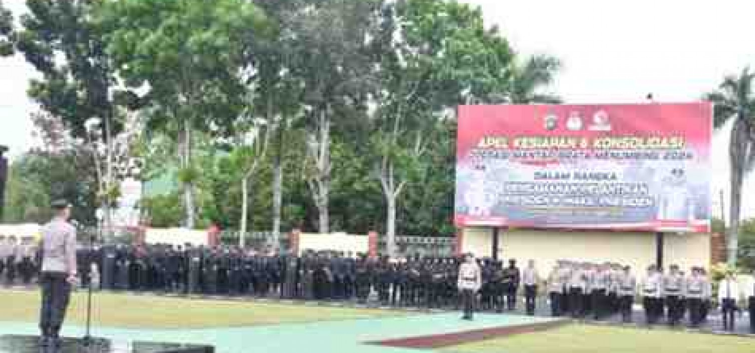 Polda Babel Gelar Apel Kesiapan Dan Konsolidasi Pengamanan Pelantikan Presiden Dan Wapres 2024