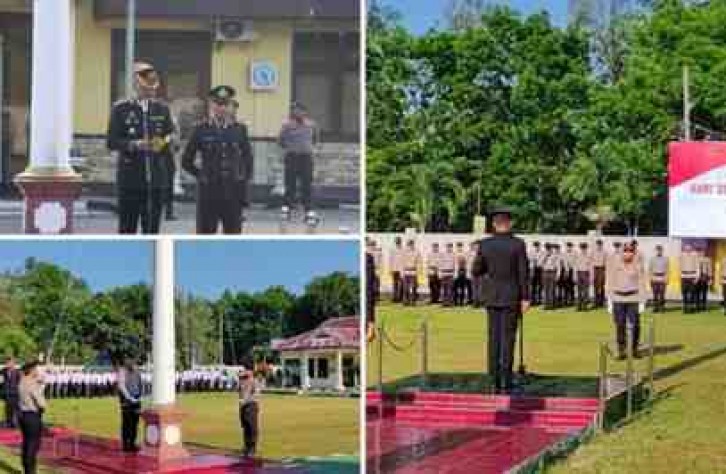 Polres Bangka Tengah Gelar Upacara Peringatan Sumpah Pemuda ke-96