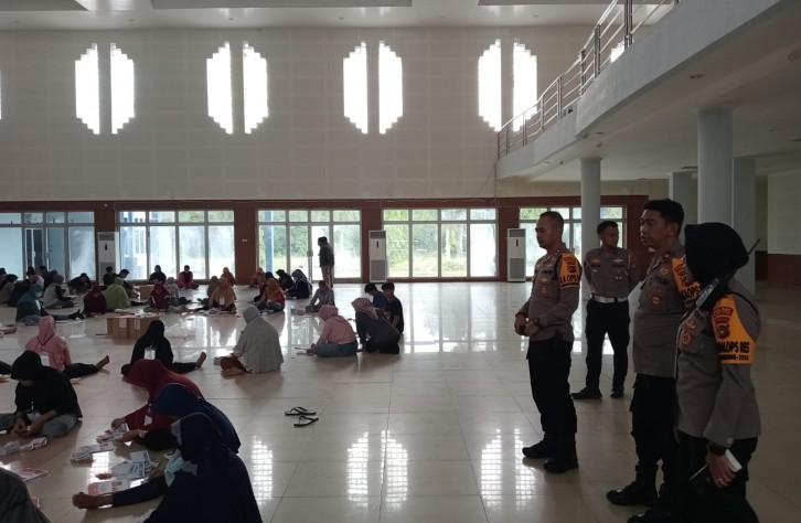 Polres Bangka Tengah Amankan Pelipatan Surat Suara Pilkada 2024 di GSG Koba