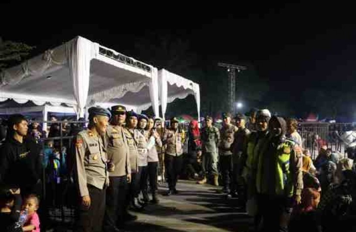 Polres Bangka Tengah Amankan Jalannya Gebyar Pesta Demokrasi di Bangka Tengah