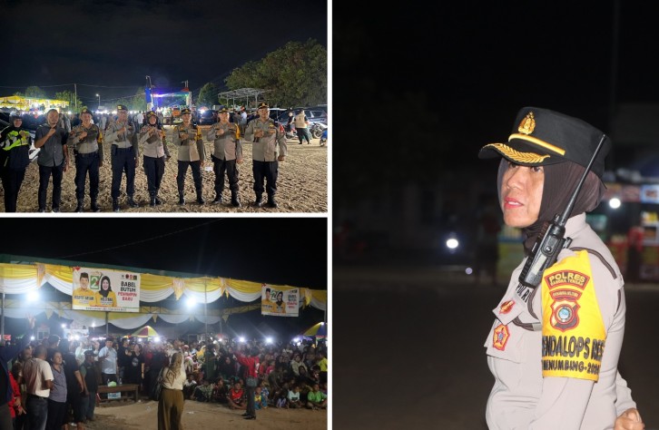 Polres Bangka Tengah Amankan Kampanye Terbuka Paslon “BERLIAN” dengan Totalitas dan Profesionalisme