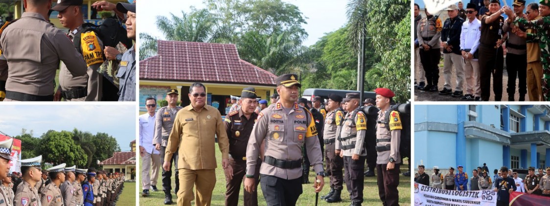 Kapolres Bangka Tengah Pimpin Apel Pergeseran Pasukan PAM Pilkada 2024 dan Pelepasan Distribusi Kotak Suara