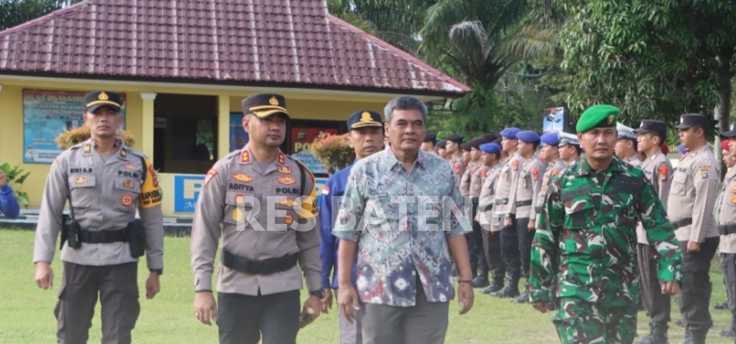 Polres Bangka Tengah Gelar Apel Pasukan Operasi Lilin Menumbing 2024