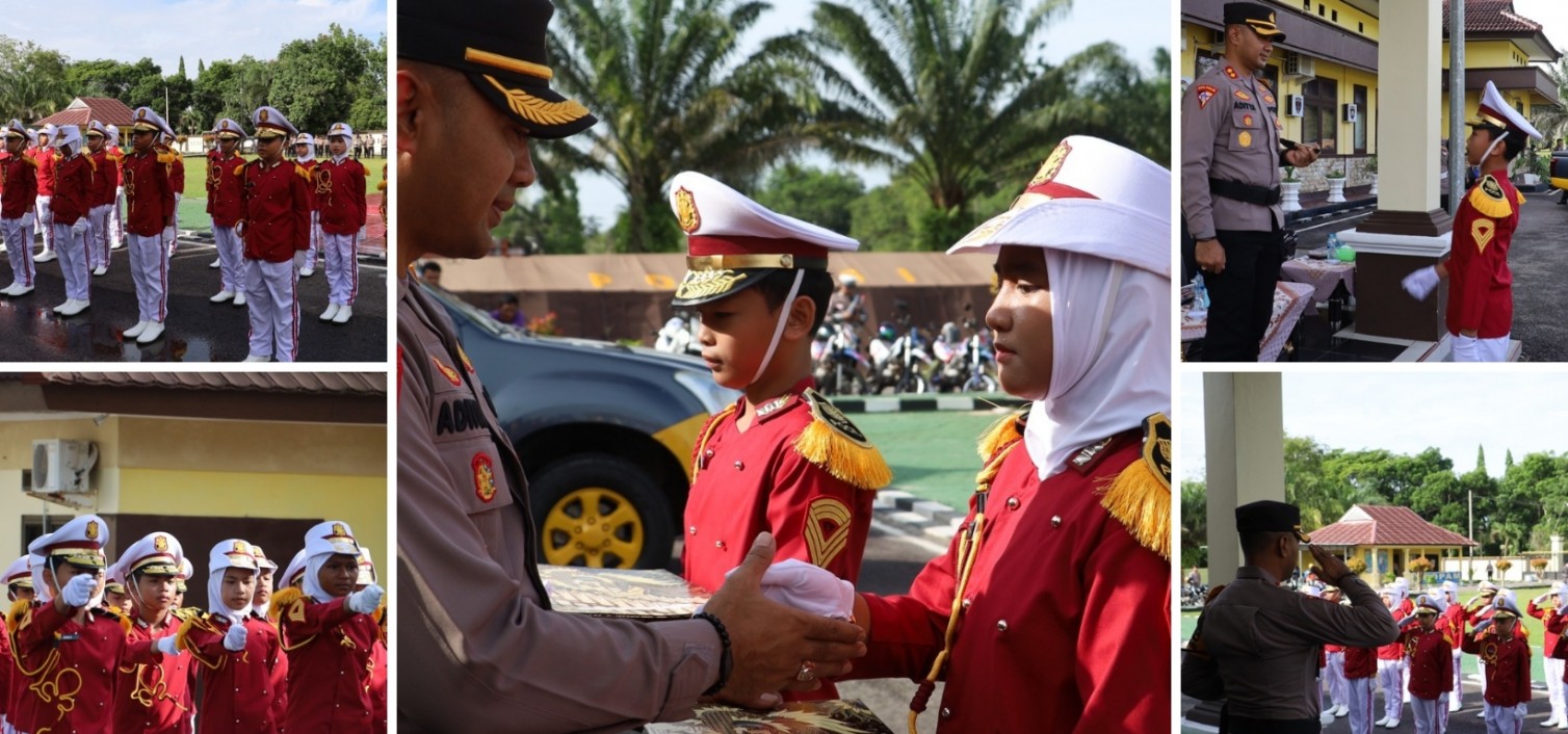 Sat Lantas Polres Bangka Tengah Beri Penghargaan untuk Polisi Cilik Segantara