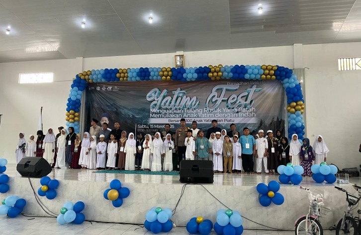 Kapolres Bangka Tengah Ikuti Yatim Fest 2025 di Masjid Muhajirin Koba