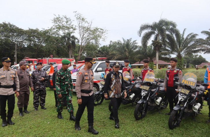 Polres Bangka Tengah Gelar Apel Pasukan Operasi Ketupat Menumbing 2025 untuk Pengamanan Idul Fitri 1446 H