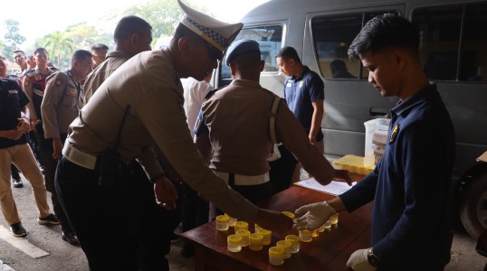 Subbidprovos Bidpropam Polda Kep. Babel Laksanakan Gaktibplin di Polres Bangka Tengah