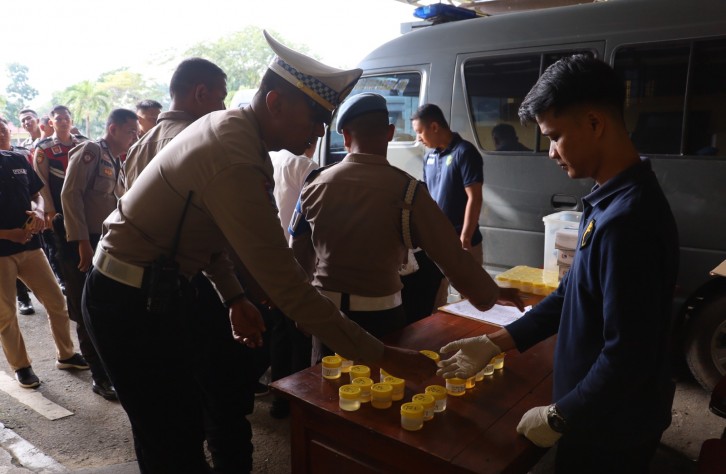 Subbidprovos Bidpropam Polda Kep. Babel Laksanakan Gaktibplin di Polres Bangka Tengah