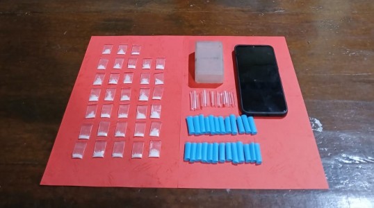 SATRESNARKOBA POLRES BANGKA TENGAH BEKUK PENGEDAR SABU DI KAWASAN BEROK