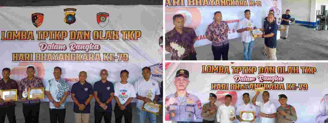 Tim Identifikasi Polres Bangka Tengah Raih Juara 2 Lomba TPTKP HUT Bhayangkara ke-79